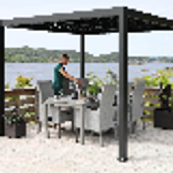 Pergola 3x3m  Sort